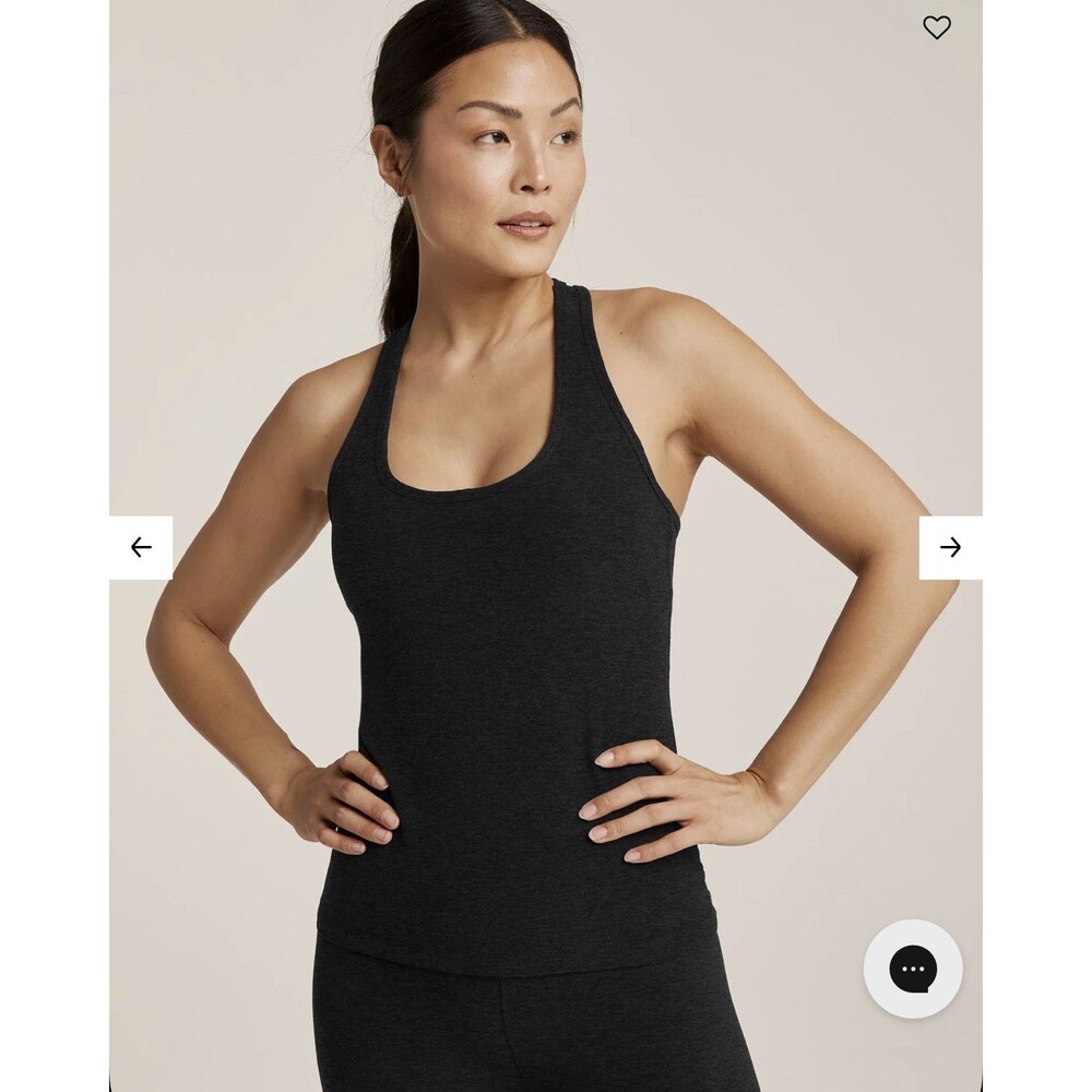 Beyond Yoga Black Racerback Tank Hiking Outdoors Adventure Exercise Soft 2X NEW